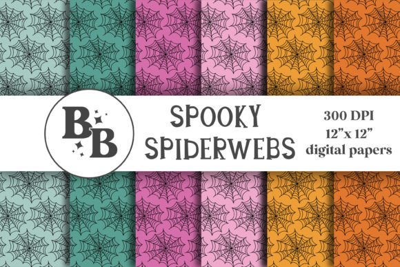 Download Halloween Spiderweb Digital Paper 12x12 - Digital paper Collection