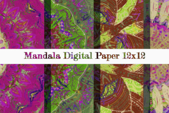 Download Mandala Digital Paper 12x12 7 - Digital paper Collection